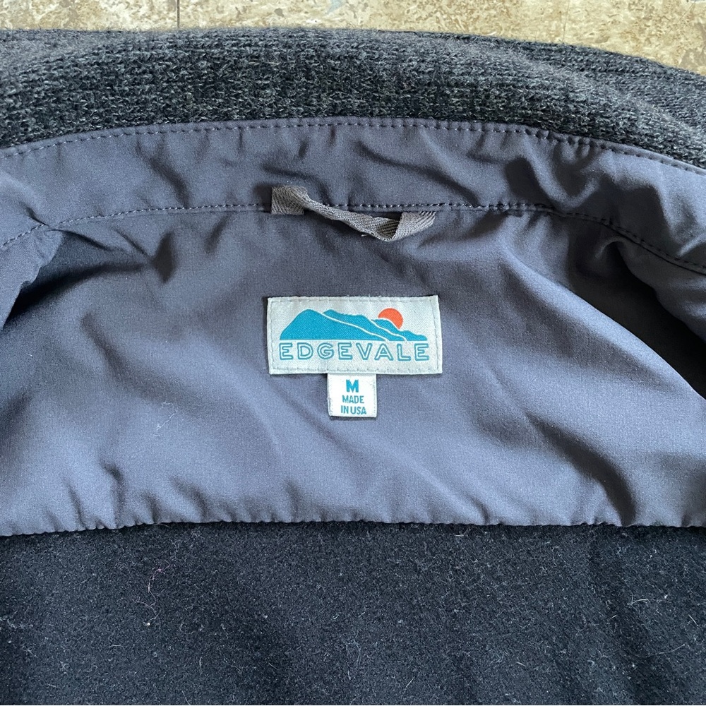 Edgevale dark gray wool blend shirt jacket - Picture 2 of 8
